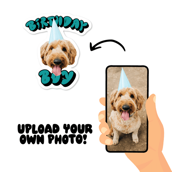 Birthday Boy Custom Pet Sticker