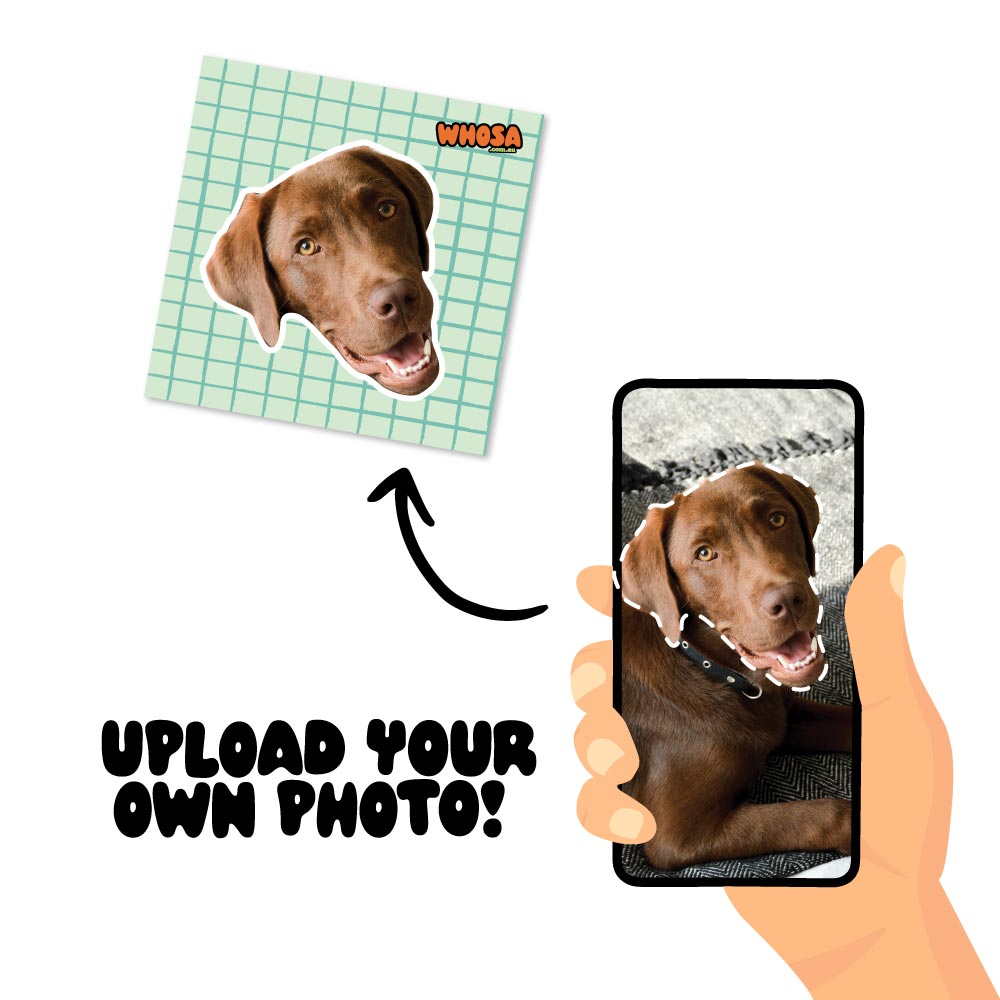 Grid Custom Pet Sticker (Face Only)