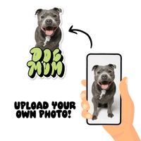 Bubble Text Custom Dog Mum Sticker -