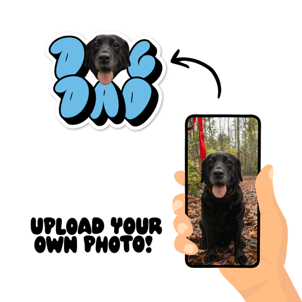 Custom Dog Dad Sticker