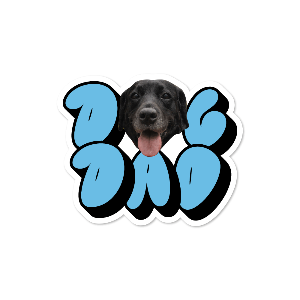 Custom Dog Dad Sticker