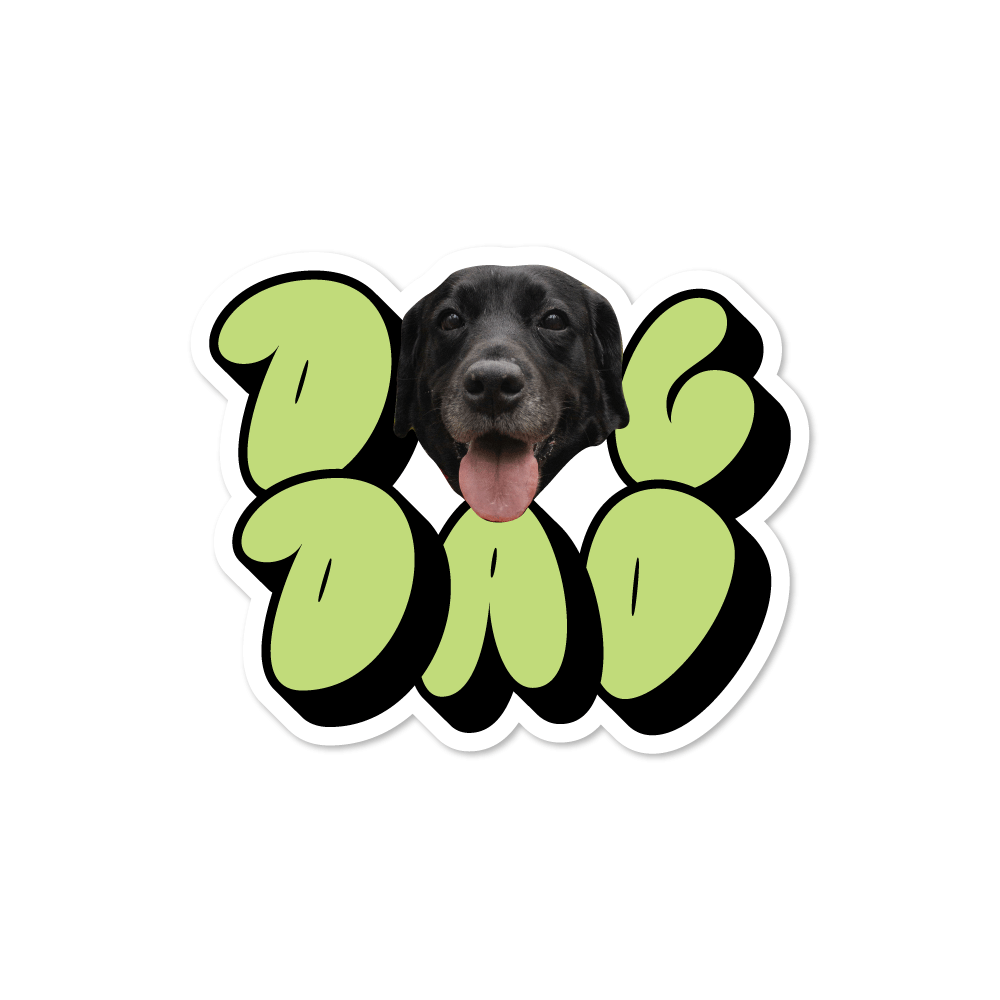 Custom Dog Dad Sticker