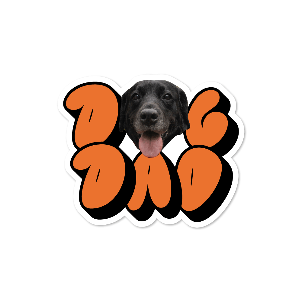 Custom Dog Dad Sticker