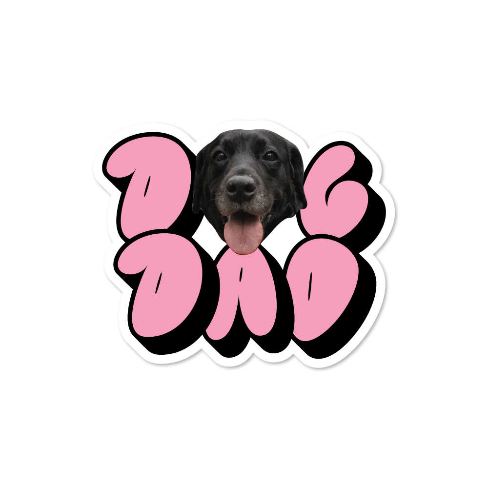 Custom Dog Dad Sticker