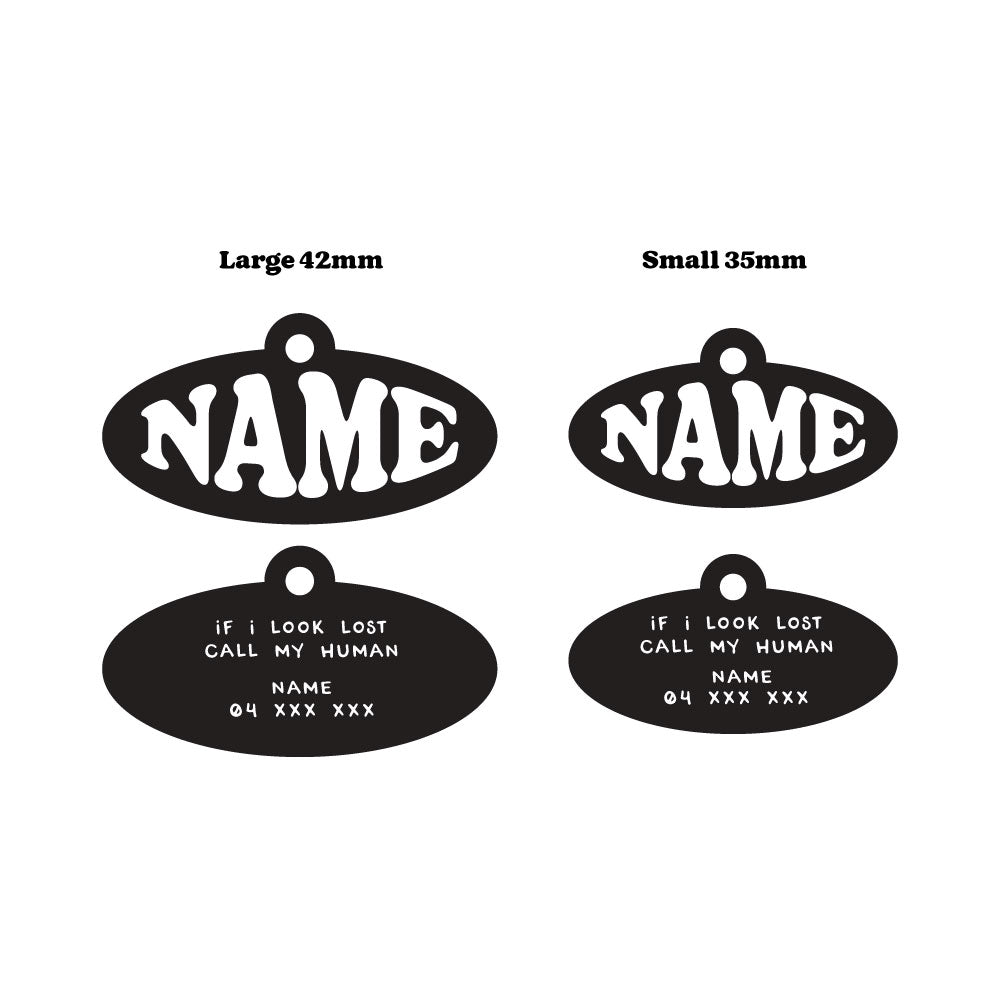 (PRE-ORDER) Oval Acrylic Tag - Note: All pre-orders will be processed early November