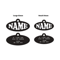 (PRE-ORDER) Oval Acrylic Tag - Note: All pre-orders will be processed early November
