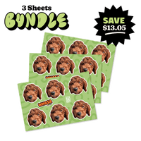 3 Pack - Custom Dog Sticker Sheets