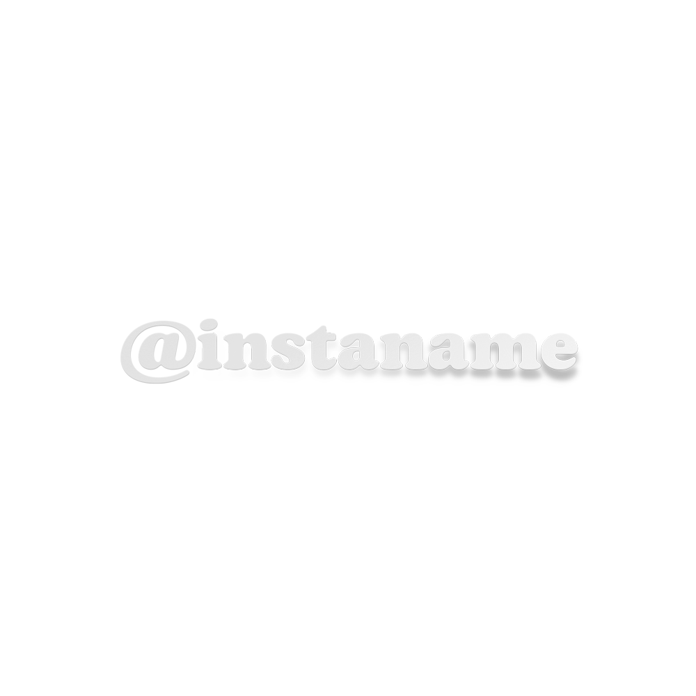 Personalised Instagram Name Decal