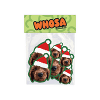 Santa Hat Custom Dog Sticker (Face Only) - Christmas Collection