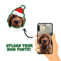 Santa Hat Custom Dog Sticker (Face Only) - Christmas Collection