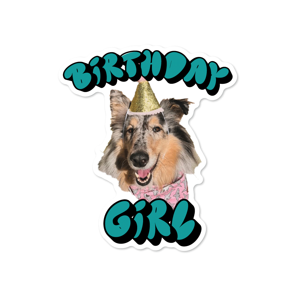 Birthday Girl Custom Pet Sticker