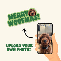 Merry Woofmas Custom Dog Sticker  - Christmas Collection