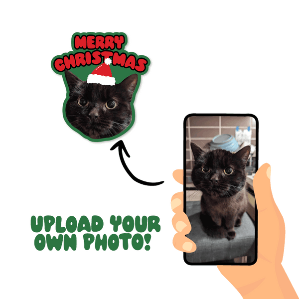 Merry Christmas Custom Pet Sticker  - Christmas Collection