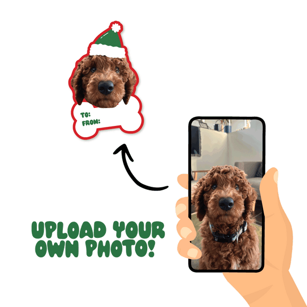 Santa Hat To and From Custom Sticker Sheet - Christmas Collection